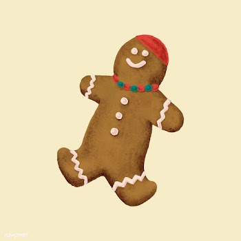 Hand drawn Christmas ginger bread cookie | Free stock vector - 488794