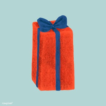 Hand drawn Christmas present illustration | Free stock vector - 488745