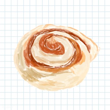 Hand drawn cinnamon bun watercolor style | Free stock vector - 393129