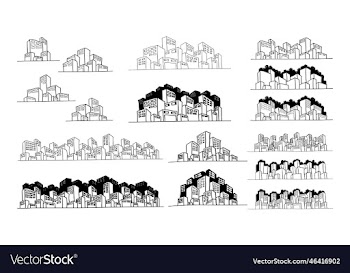hand drawn cityscape