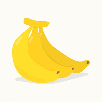 Hand drawn colorful banana illustration | Free stock vector - 417024