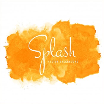 Hand drawn colorful soft watercolor splash design Free Vector