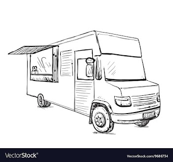 Hand drawn commercial transport vector image