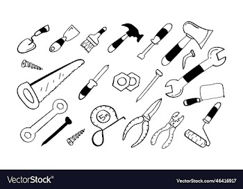 hand drawn construction tool icon