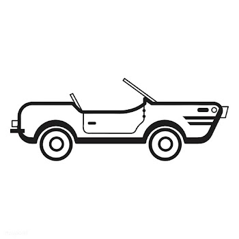 Hand drawn convertible car illustration | Free stock vector - 445113