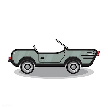 Hand drawn convertible car illustration | Free stock vector - 445116