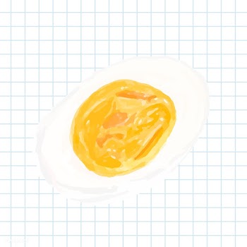 Hand drawn cooked egg watercolor style | Free stock vector - 393343