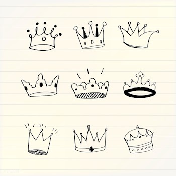 Hand drawn crowns | Free stock vector - 580407