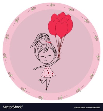hand drawn cute girl for t shirt printing