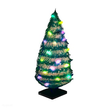 Hand drawn decorated Christmas tree | Free stock vector - 520266