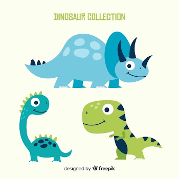 Hand drawn dinosaur collection Free Vector
