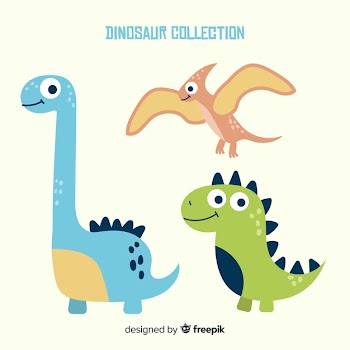 Hand drawn dinosaur collection Free Vector