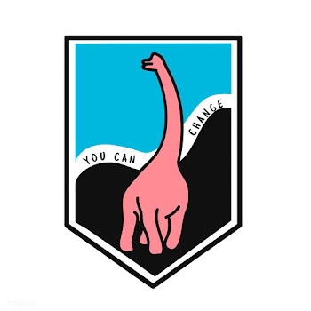 Hand drawn dinosaur with you can change quote.. | Free stock vector - 472262
