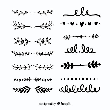 Hand drawn divider collection Free Vector