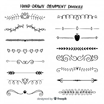 Hand drawn dividers Free Vector