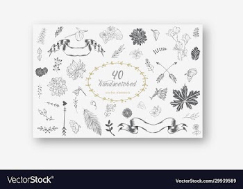 hand drawn doodle sketch ecology organic icons