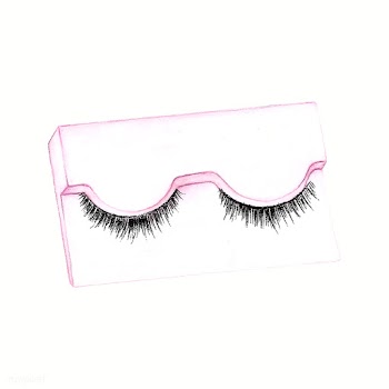 Hand drawn fake eyelash isolated on white bac.. | Free stock vector - 393828