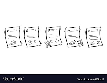 hand drawn financial analytics document