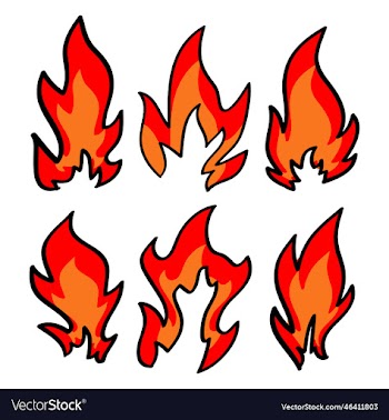 hand drawn fire icon