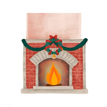 Hand drawn fireplace on Christmas eve | Free stock vector - 488802