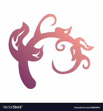 Hand drawn floral element plant vector image