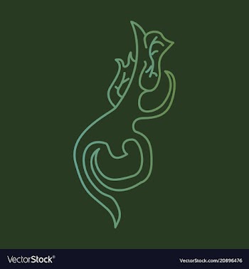 Hand drawn floral element plant vector image