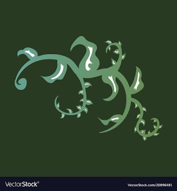 Hand drawn floral element plant vector image