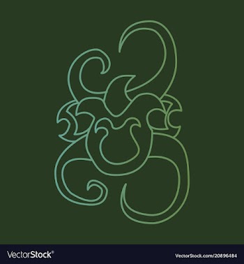 Hand drawn floral element plant vector image