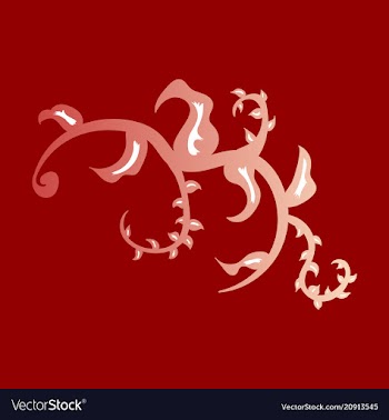 Hand drawn floral element plant vector image