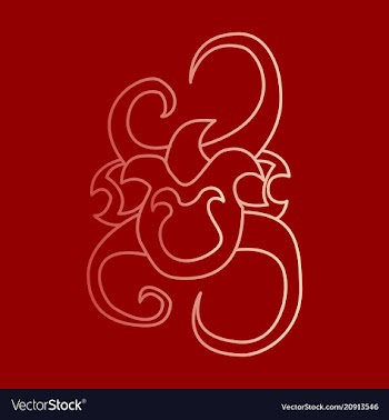 Hand drawn floral element plant vector image