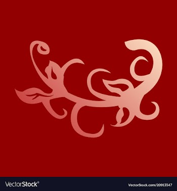 Hand drawn floral element plant vector image