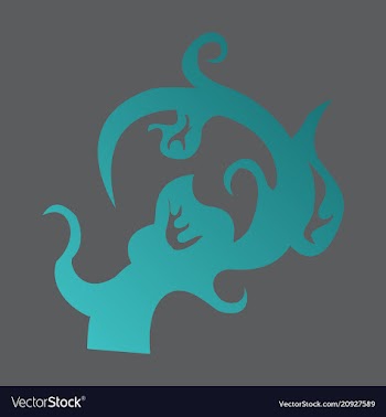 Hand drawn floral element plant vector image