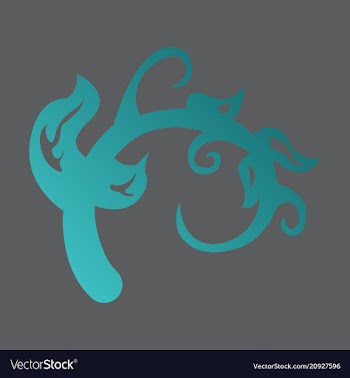 Hand drawn floral element plant vector image