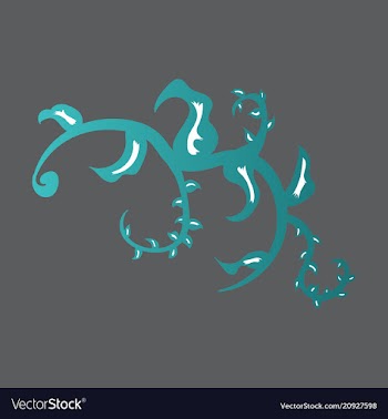 Hand drawn floral element plant vector image