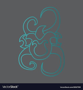 Hand drawn floral element plant vector image