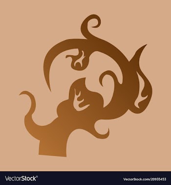 Hand drawn floral element plant vector image