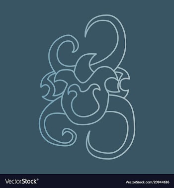 Hand drawn floral element plant vector image