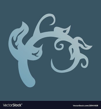 Hand drawn floral element plant vector image