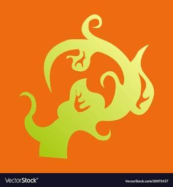 Hand drawn floral element plant vector image
