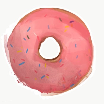 Hand drawn glazed doughnut | Free  transparent png - 2338041