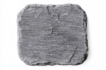 Hand-Drawn Gray Stone Slab Sketch on White Background