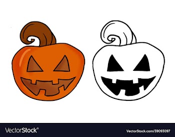 hand drawn halloween pumpkin