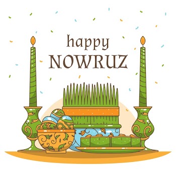 Hand-drawn happy nowruz day event Free Vector