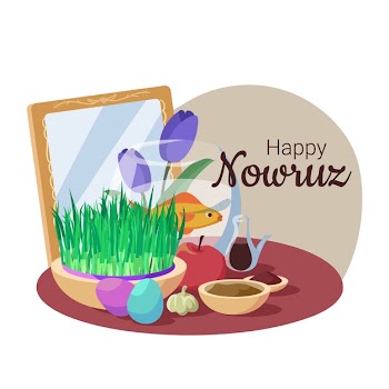 Hand-drawn happy nowruz Free Vector