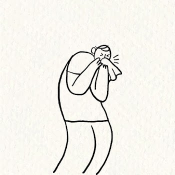 Hand drawn healthcare doodle, man sneezing… | Free stock illustration | High Resolution graphic