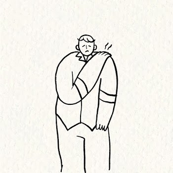 Hand drawn healthcare doodle, man with… | Free stock illustration | High Resolution graphic