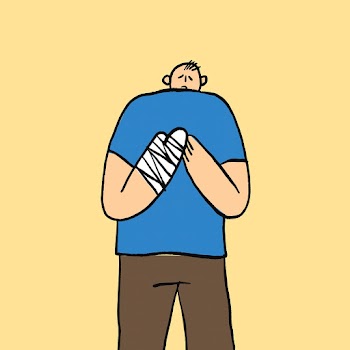 Hand drawn healthcare doodle vector, man with… | Free stock illustration | High Resolution graphic