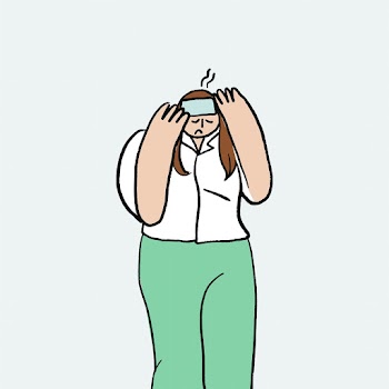 Hand drawn healthcare doodle vector, woman… | Free stock illustration | High Resolution graphic