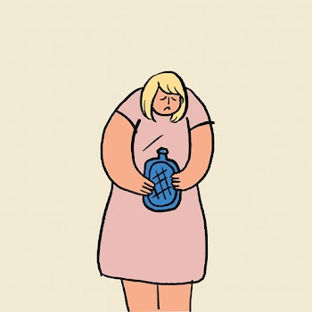 Hand drawn healthcare doodle, woman with… | Free stock illustration | High Resolution graphic