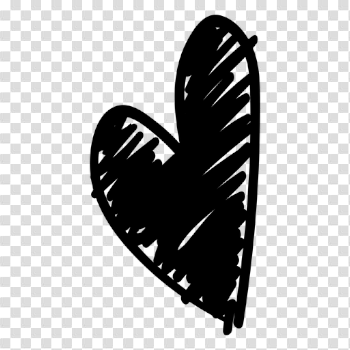 Hand drawn heart sticker - Transparent PNG & SVG vector